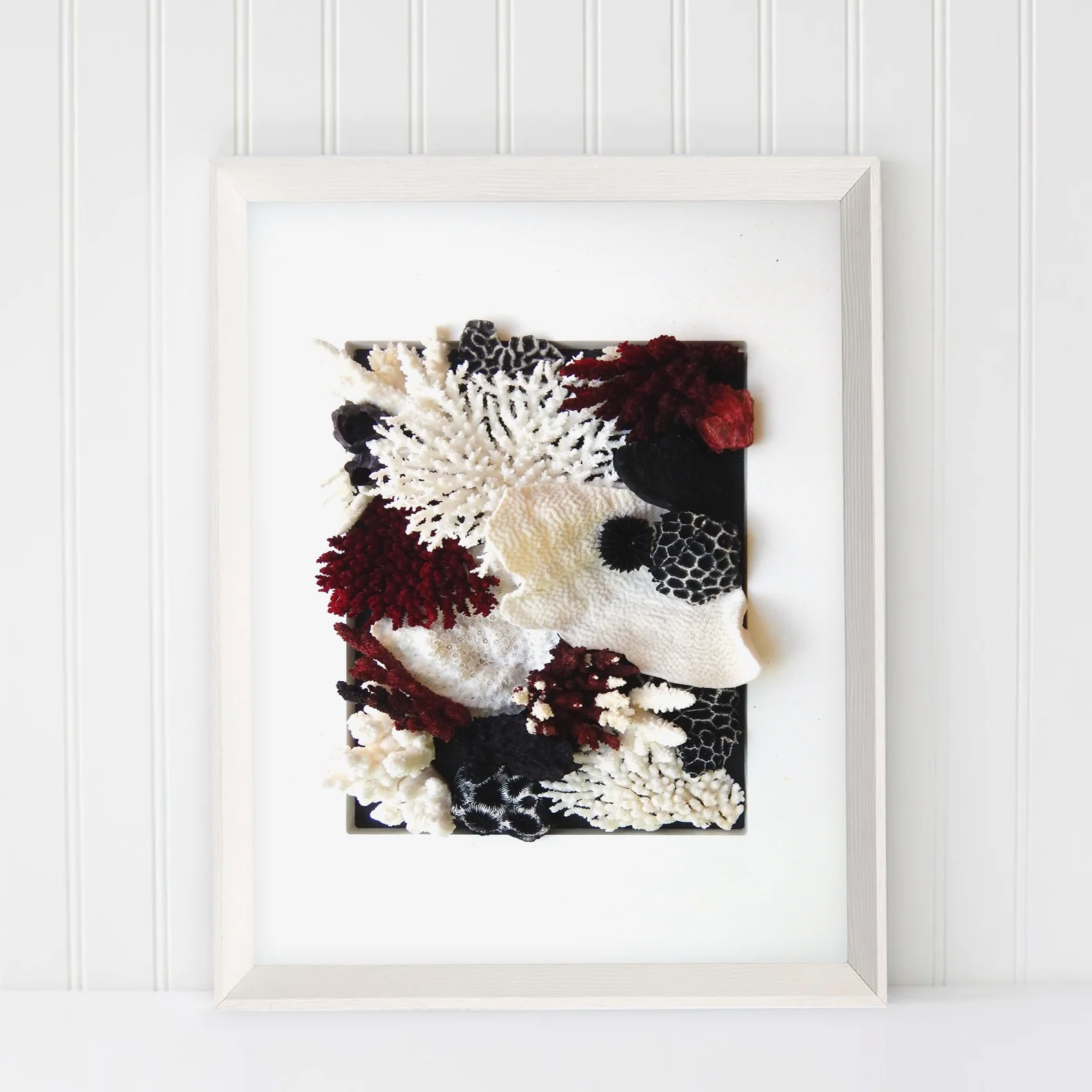 Natural Coral in Red, Black and White Wall Art - Image 4