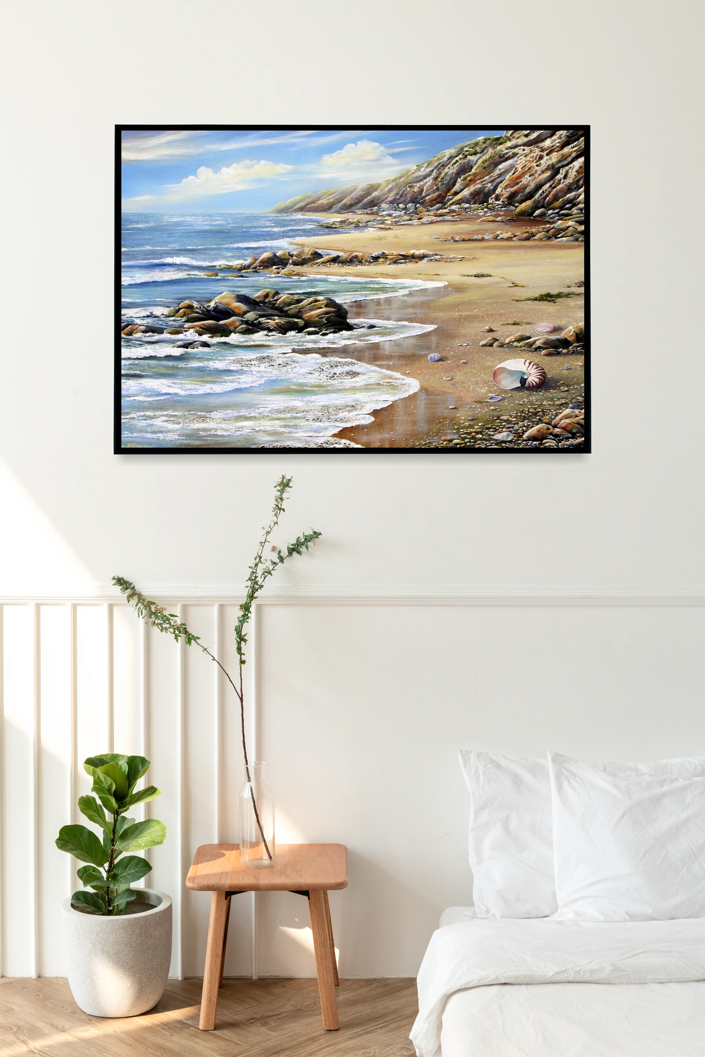 Original Coastal Art Print - Nautilus Ashore - Image 5
