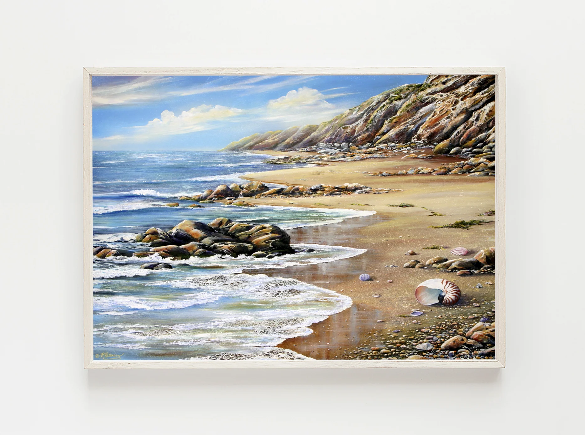 Original Coastal Art Print - Nautilus Ashore - Image 9