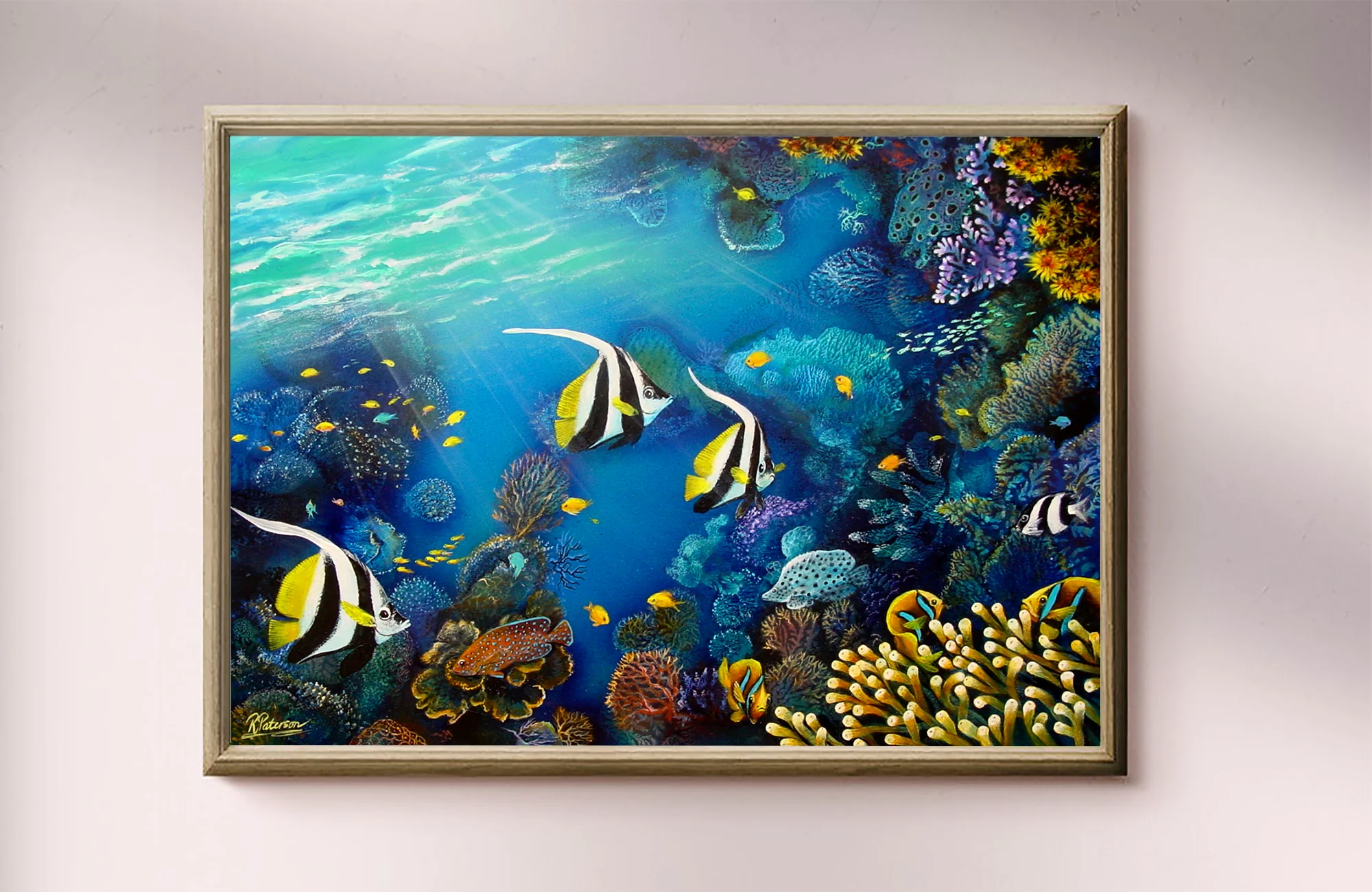 Original Coral Reef Art Print  - Three's A Crowd - Image 12