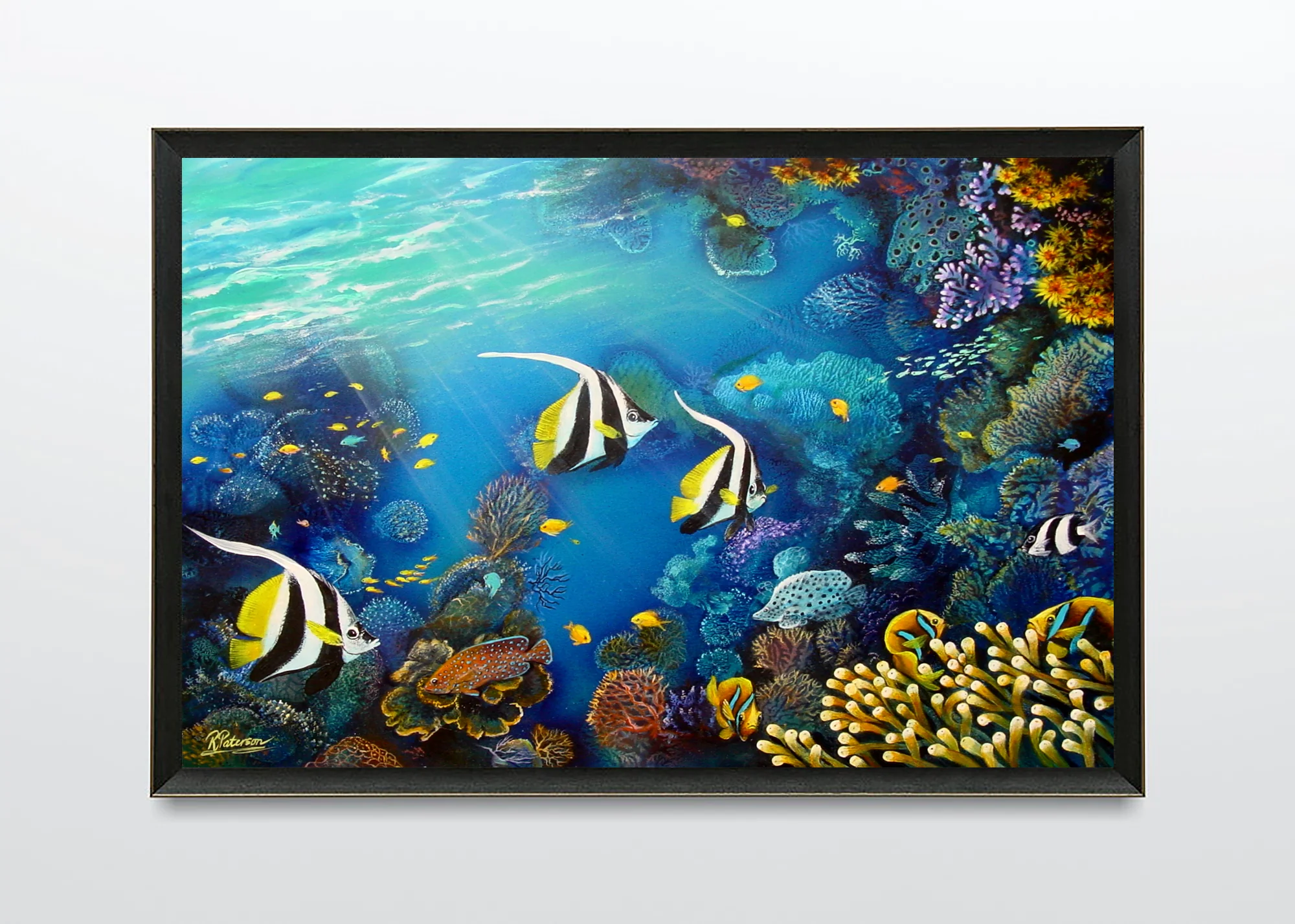 Original Coral Reef Art Print  - Three's A Crowd - Image 4