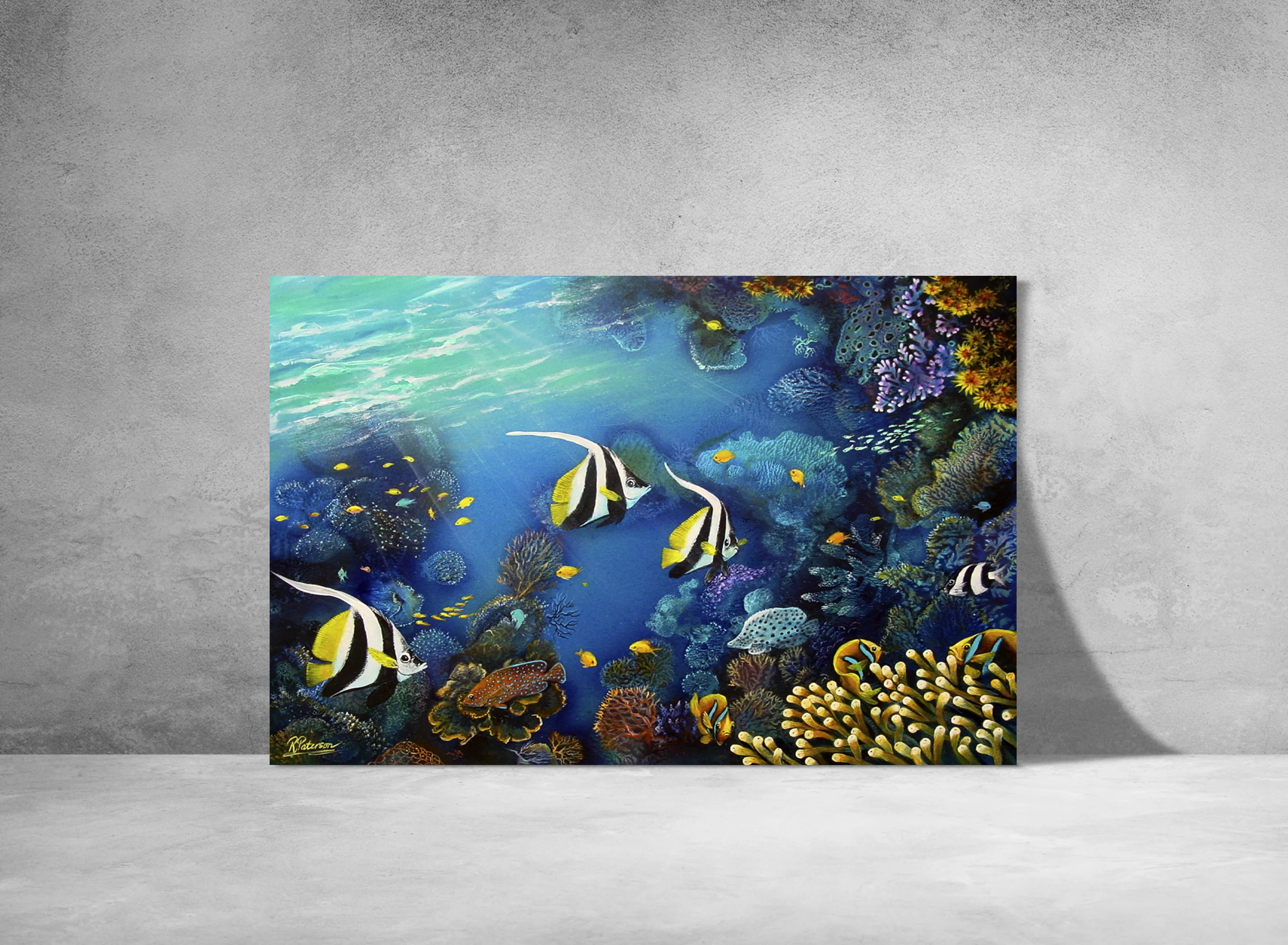 Original Coral Reef Art Print  - Three's A Crowd - Image 8
