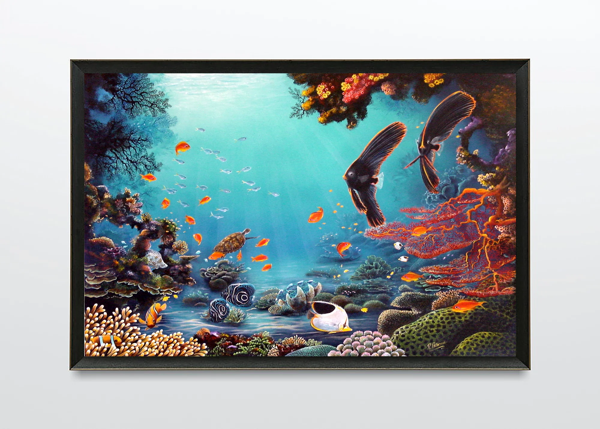 Original Coral Reef Art Print - Exploring Together - Image 4