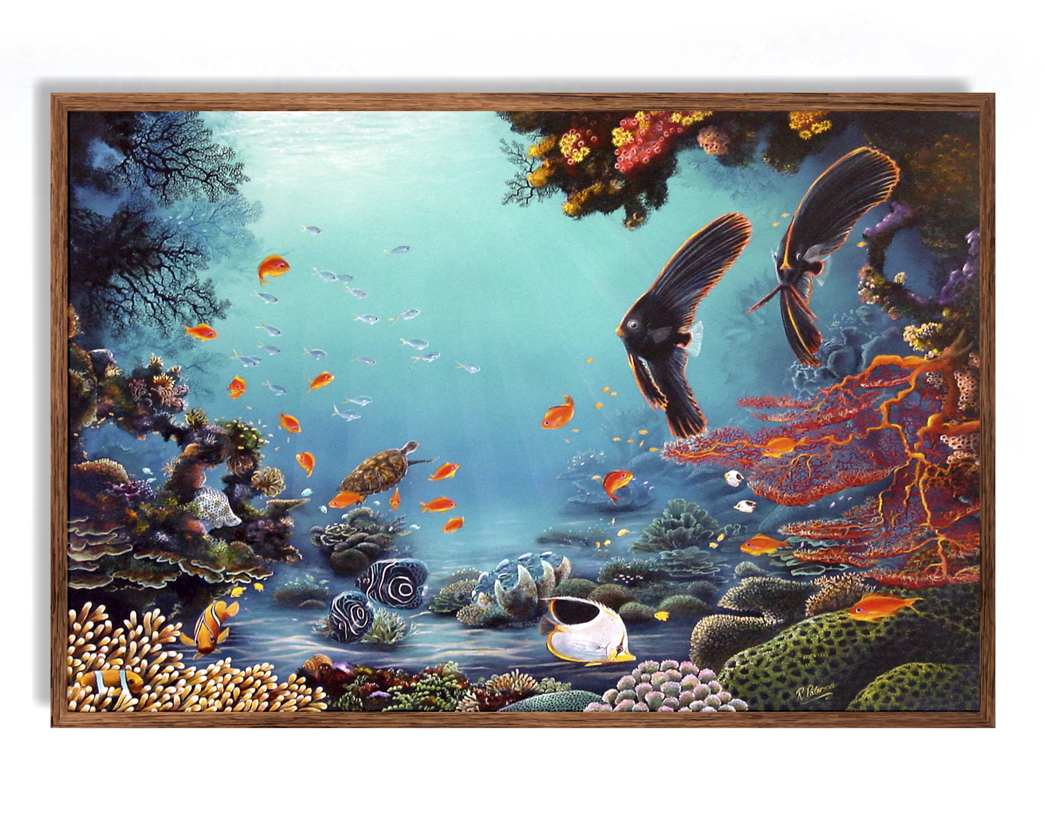 Original Coral Reef Art Print - Exploring Together - Image 5