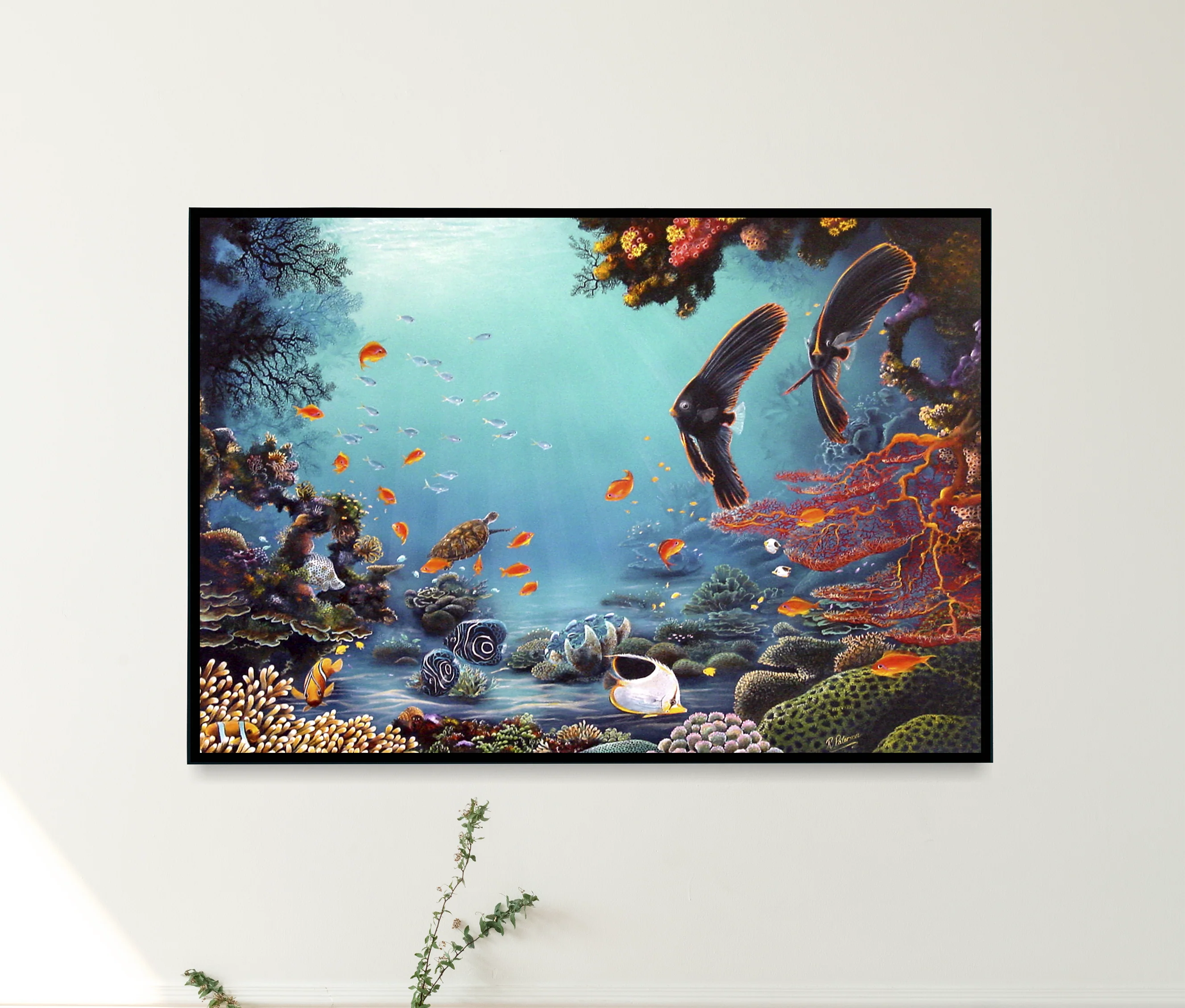 Original Coral Reef Art Print - Exploring Together - Image 6