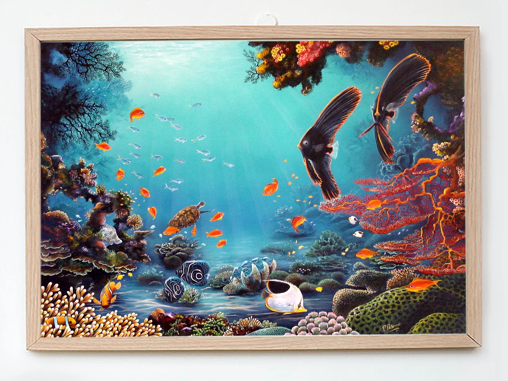 Original Coral Reef Art Print - Exploring Together - Image 9