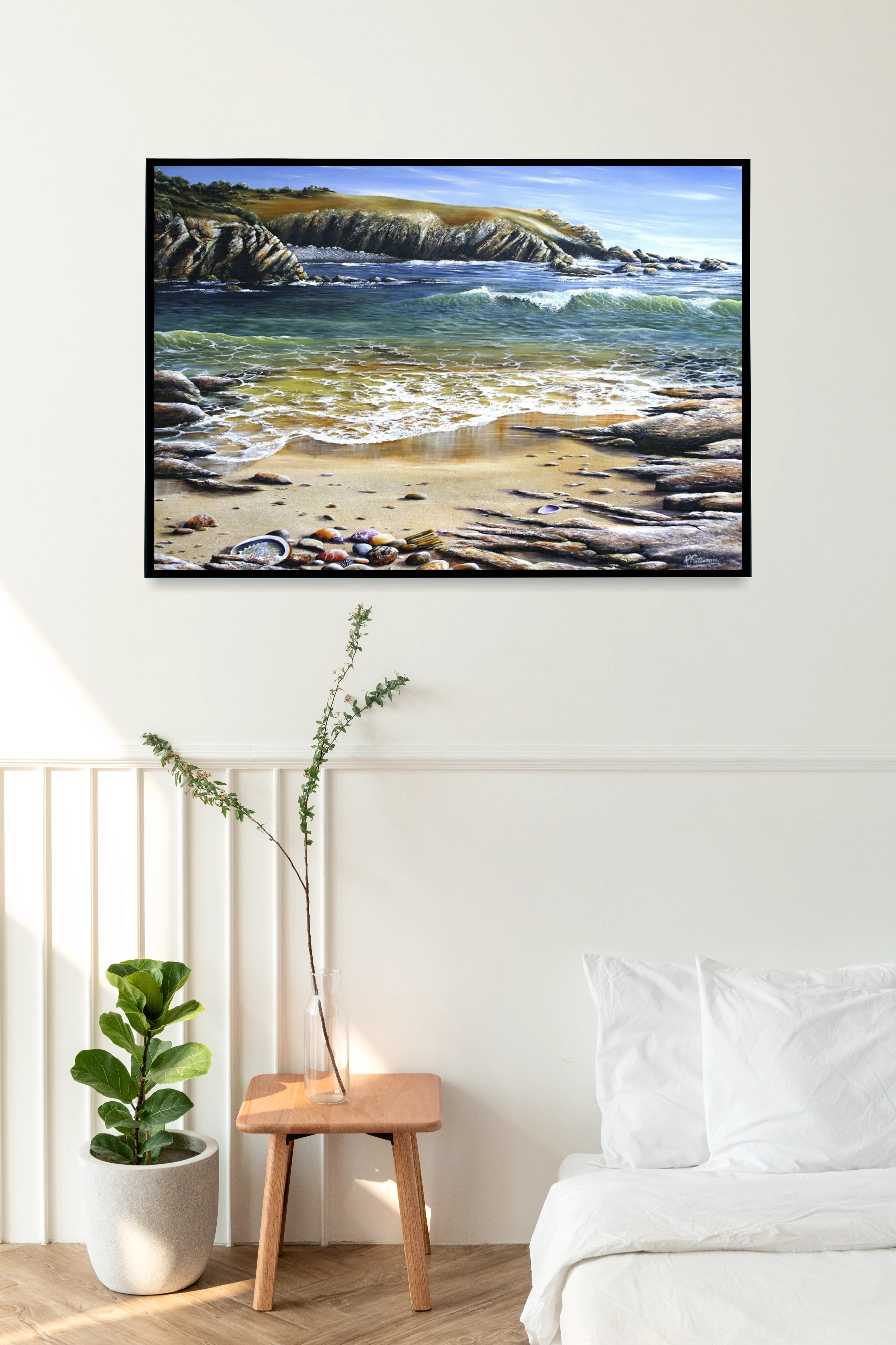 Original Coastal Art Print - Rocky Shore - Image 5