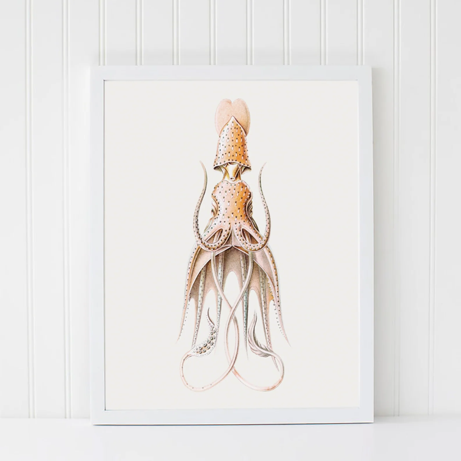 Vintage Wall Art - Squid Illustration Print I - Image 11