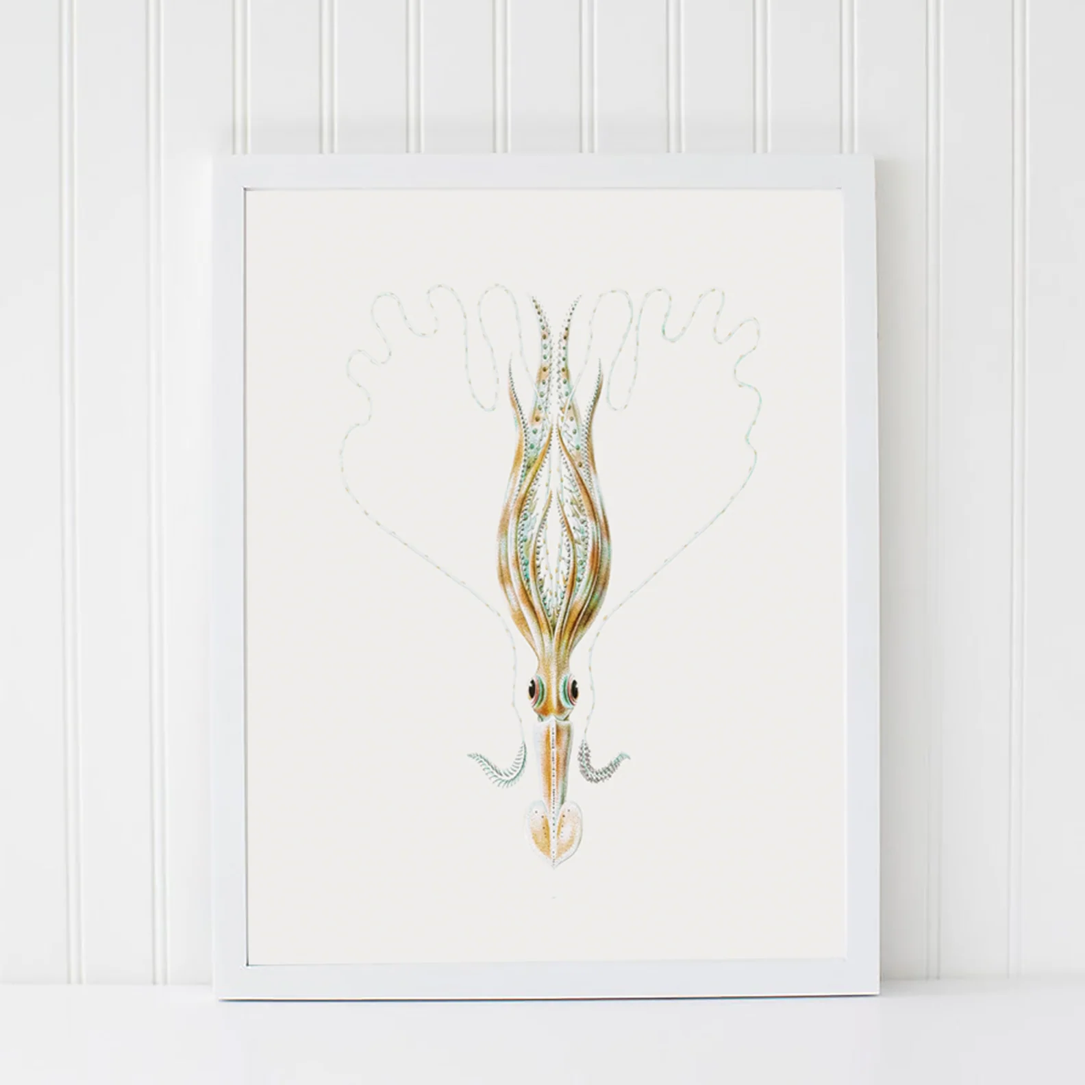 Vintage Wall Art - Squid Illustration Print III - Image 10