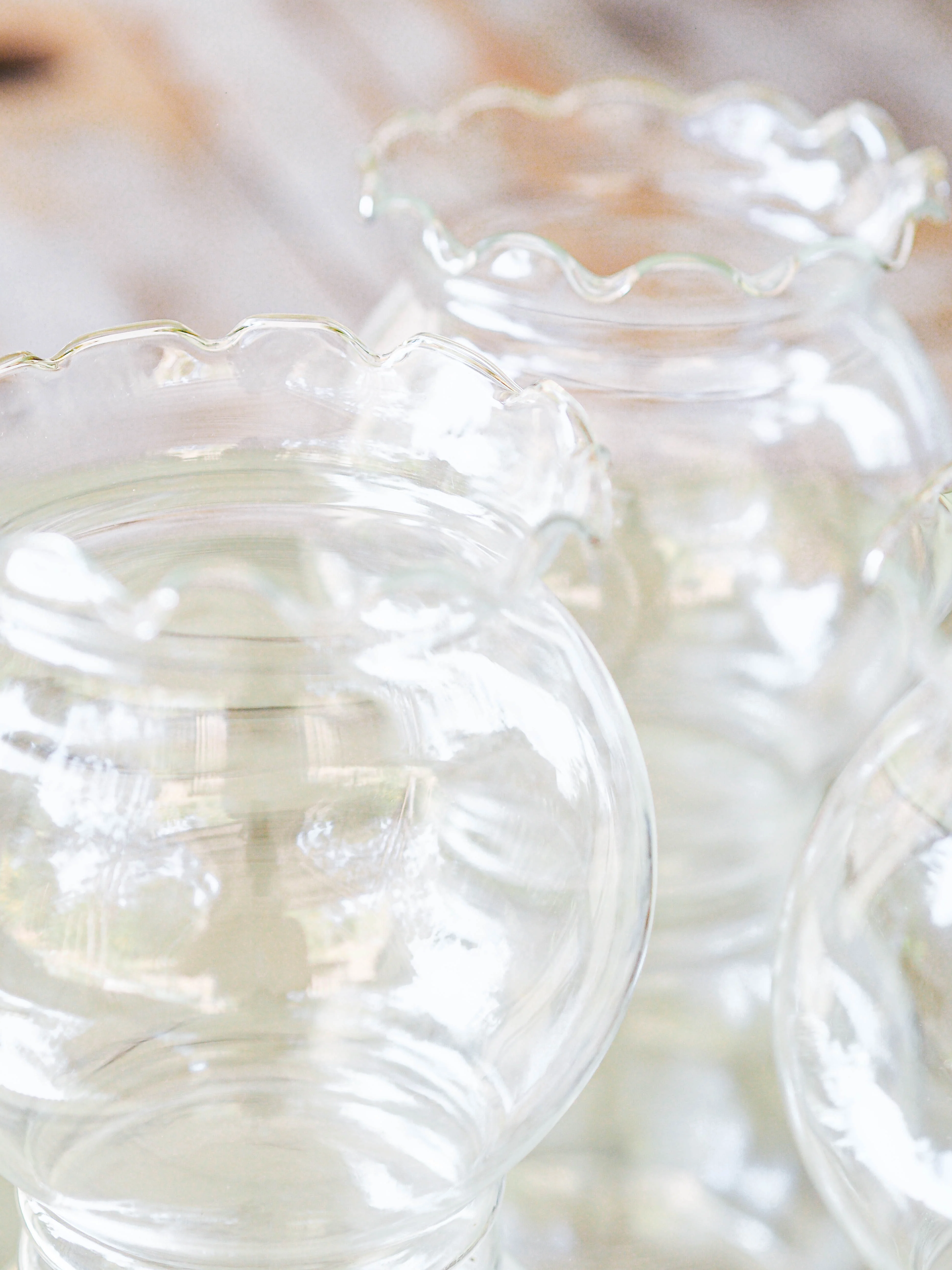 Wavy Clear Glass Jars - Image 6